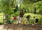 Pause am Mildenitzkanal, einem Zufluss zum Goldbergsee : Kanal, Fahrrad, Tove, Wald